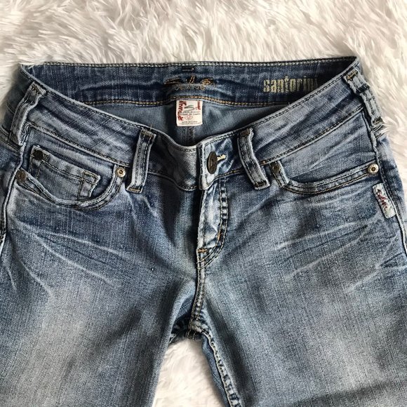 SILVER Jeans Capri Light Wash Crop - Picture 3 of 7